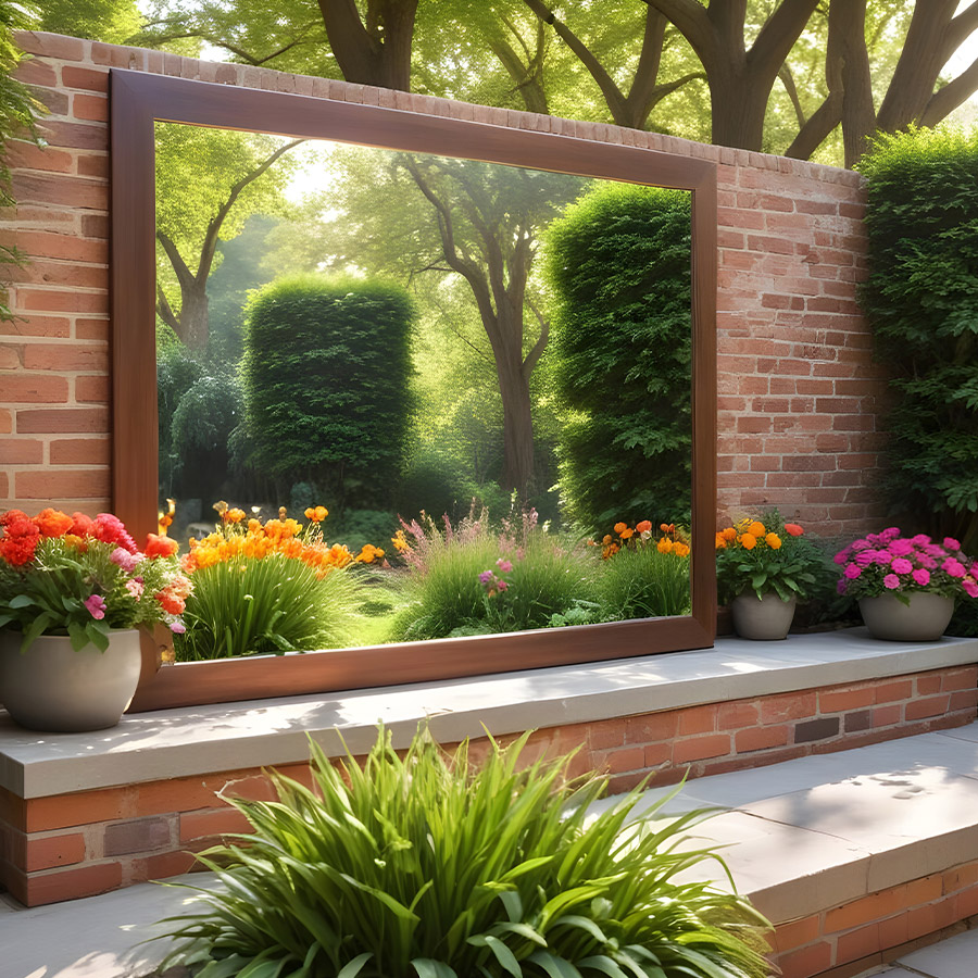 Outdoor-Spiegel-für-den-Garten---Stilvoll-und-Individuell