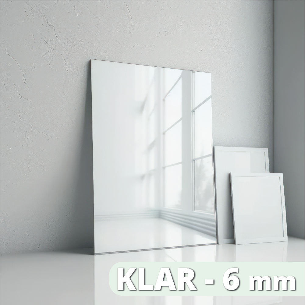 Spiegel | Rahmenlos | Rechteckig | 6mm Glasstärke | Farbe: Klar