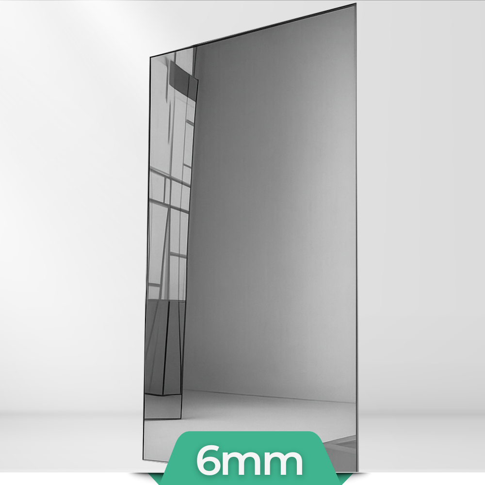 Spiegel nach Maß | Farbe: Grau | Glasstärke: 6mm