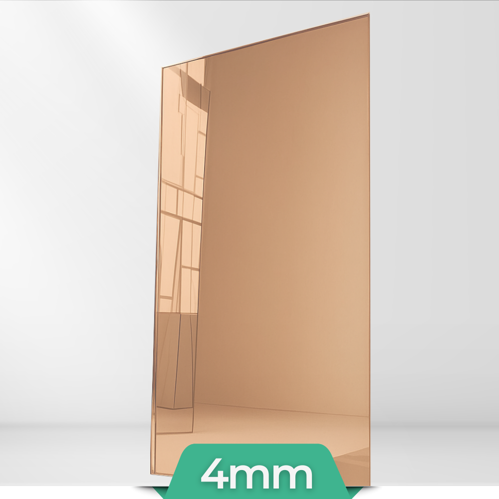 Spiegel nach Maß | Farbe: Bronze | Glasstärke: 4mm