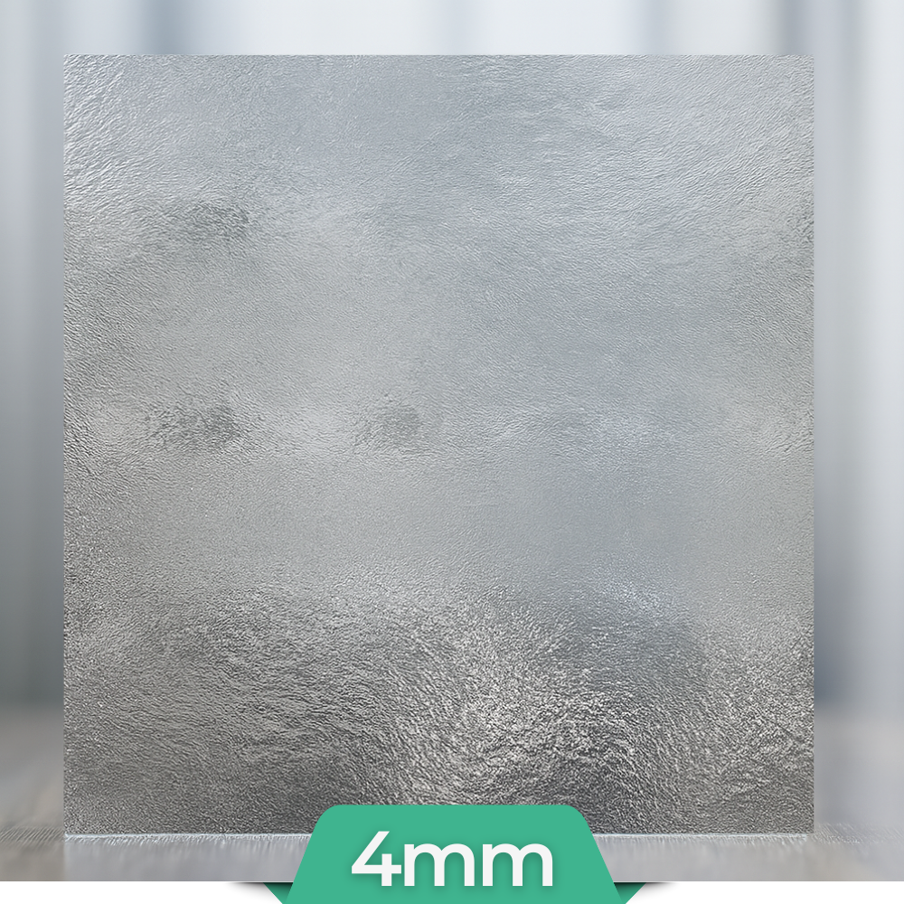 Chinchilla weiß Ornamentglas 4mm