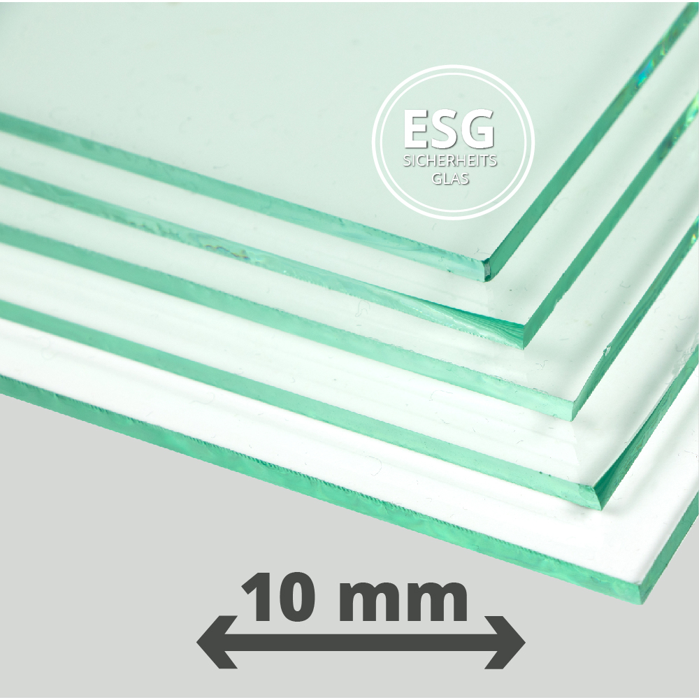 ESG- und Einfachglasplatten auf Maß |  Glasstärke: 10 mm