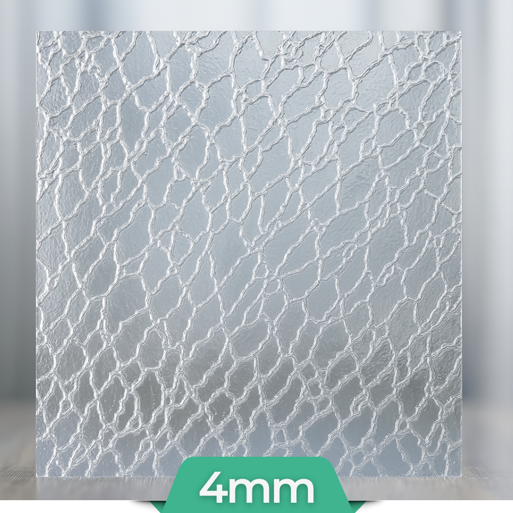 Delta-Weiß Ornamentglas 4mm