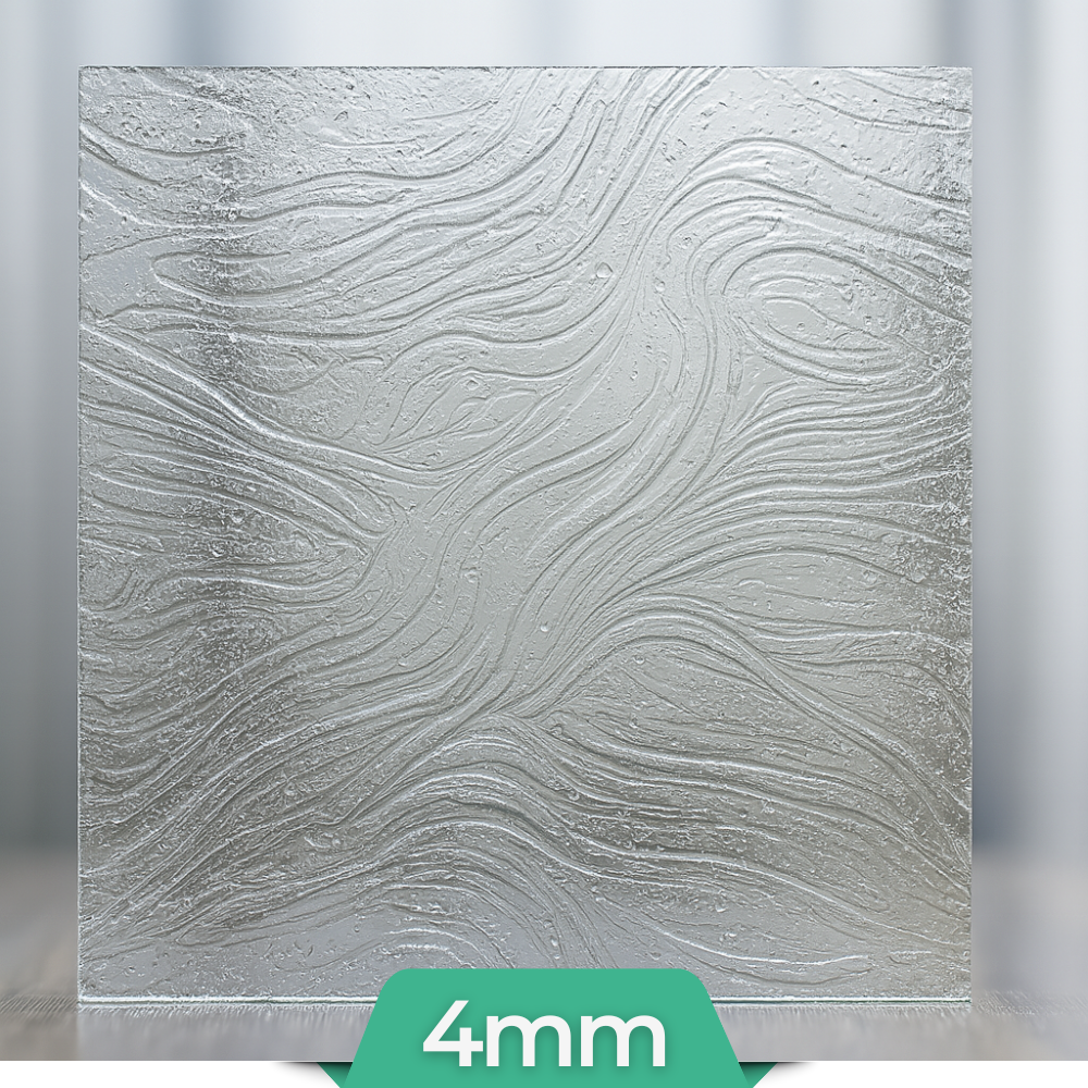 Barock-Weißglas Ornamentglas 4mm